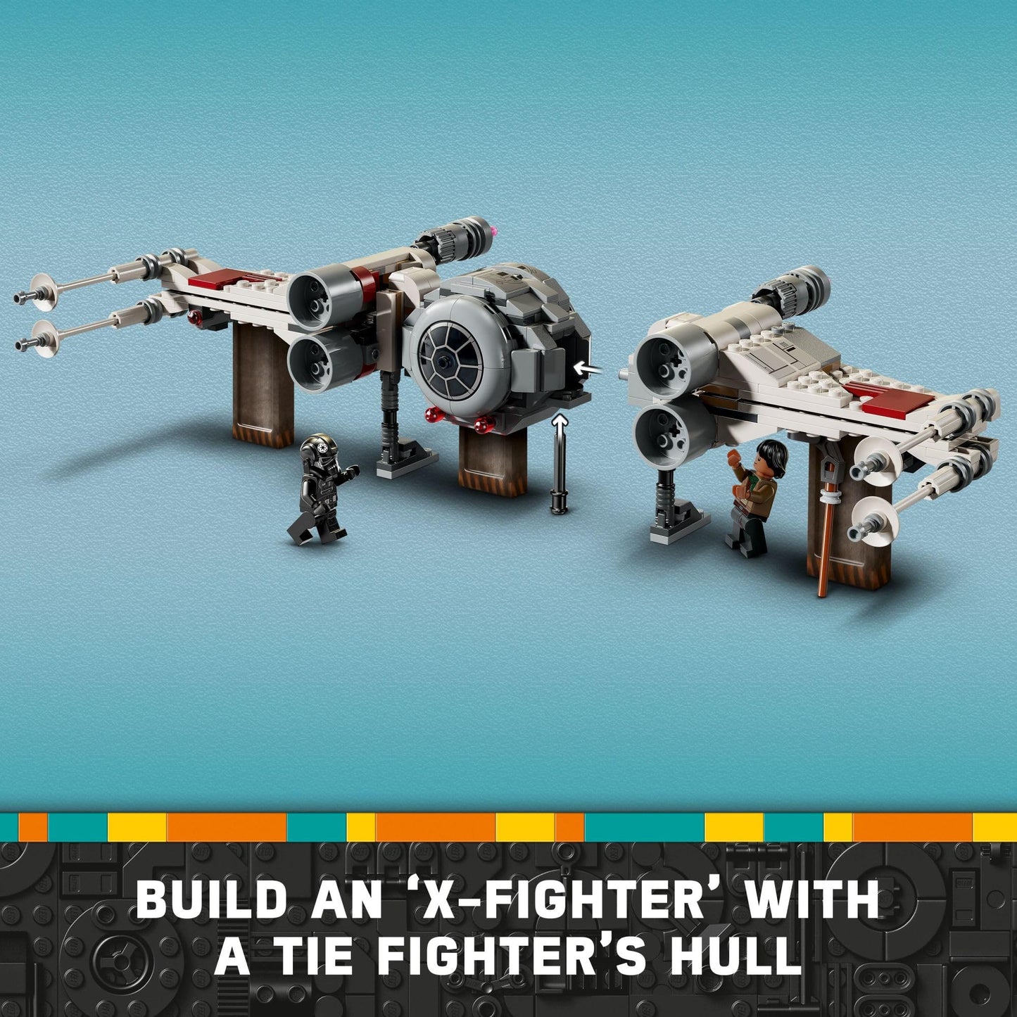 LEGO Star Wars TIE Fighter & X-Wing Mash-Up Building Set - Star Wars Toys for Boys & Girls, Ages 9+ - Imaginative, Creative Play - Use for Display or Pretend Play - Gift for Fan's Birthday - 75393