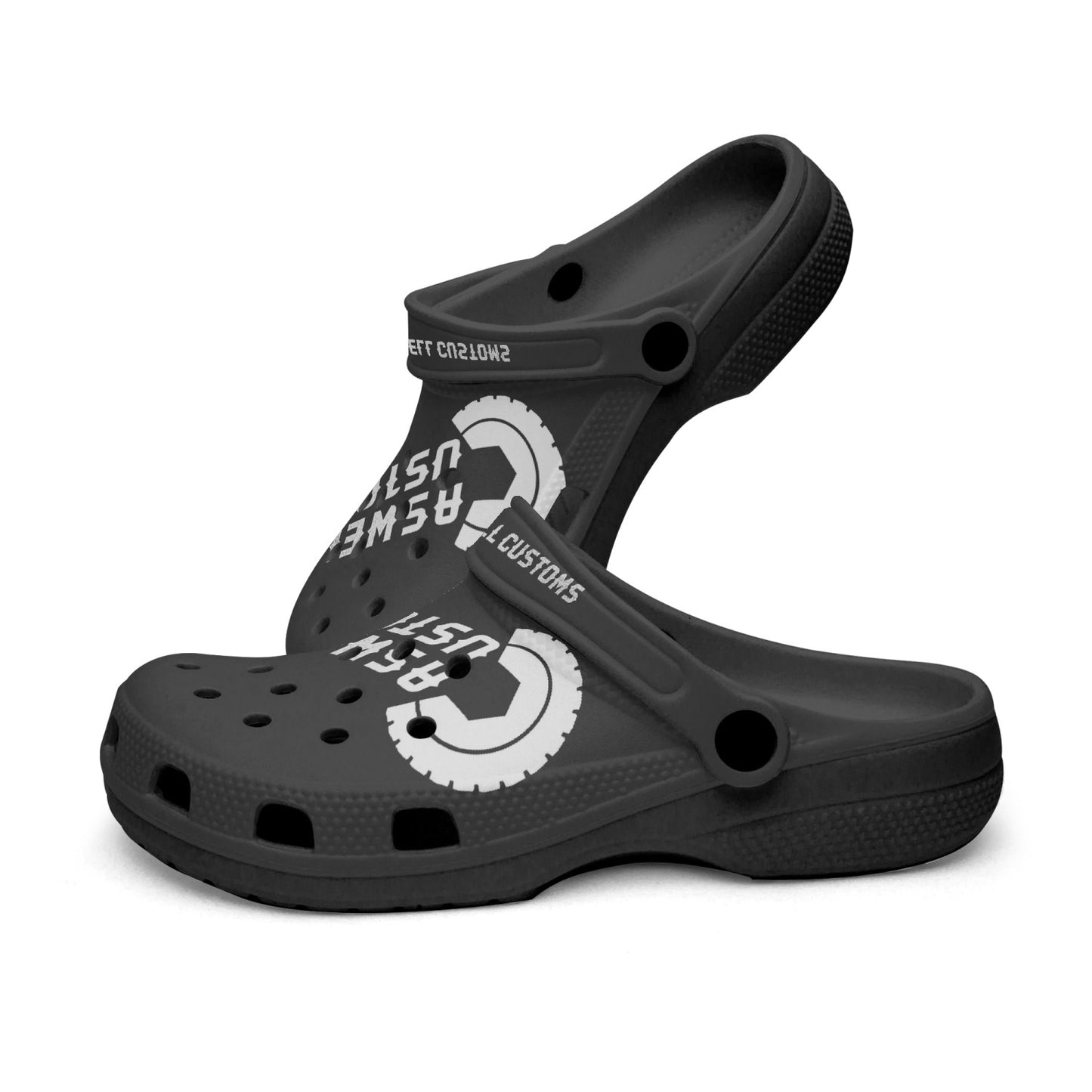 Caswell Customs Black Clogs